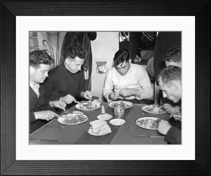 Framed Print : Mealtime on board a Short Sunderland Framed Print : Mealtime on board a Short Sunderland
