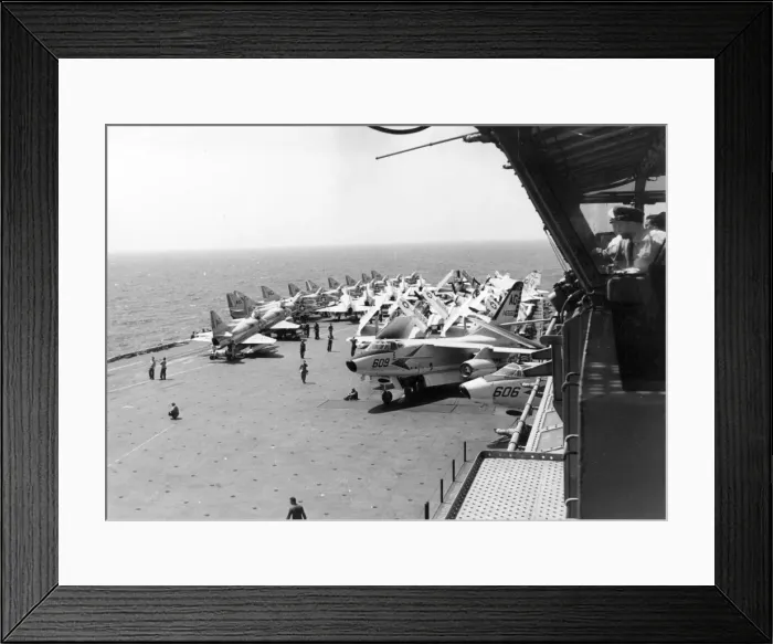 Framed Print : Aircraft on the deck of the USS Independence Framed Print : Aircraft on the deck of the USS Independence