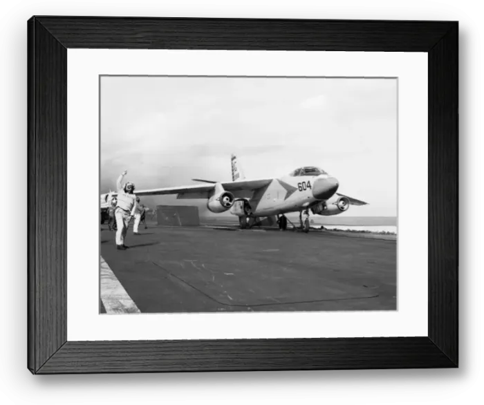 Framed Print : A Douglas A3D-2 Skywarrior 138968 on the catapult Framed Print : A Douglas A3D-2 Skywarrior 138968 on the catapult