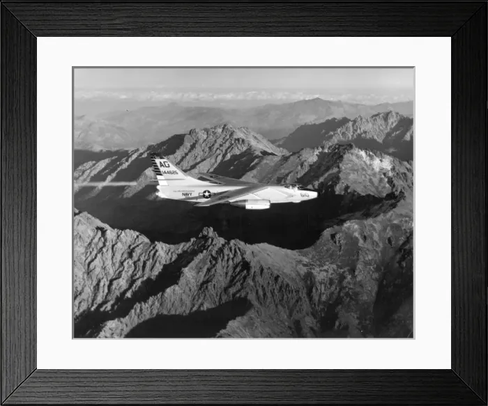 Framed Print : A Douglas A3D-2 Skywarrior 144626 from USS Independence Framed Print : A Douglas A3D-2 Skywarrior 144626 from USS Independence