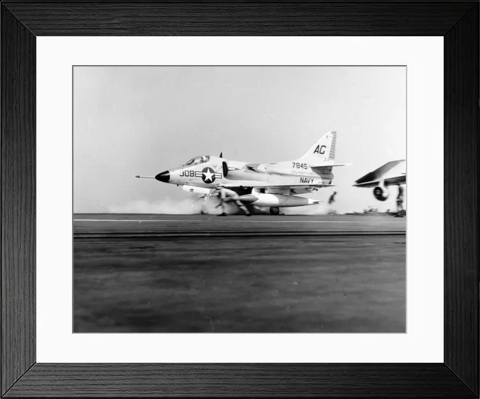 Framed Print : A Douglas A-4C Skyhawk 147845 departs Framed Print : A Douglas A-4C Skyhawk 147845 departs