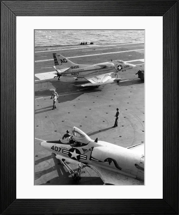 Framed Print : Two Douglas A-4C Skyhawks including 148456 Framed Print : Two Douglas A-4C Skyhawks including 148456