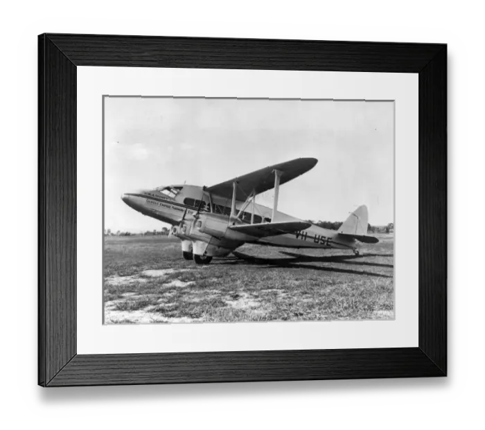 Framed Print : de Havilland DH86 VH-USE RMA Sydney of Qantas Framed Print : de Havilland DH86 VH-USE RMA Sydney of Qantas