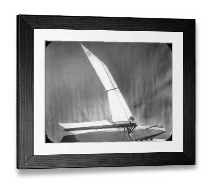 Framed Print : Rubber-driven flying machine Framed Print : Rubber-driven flying machine