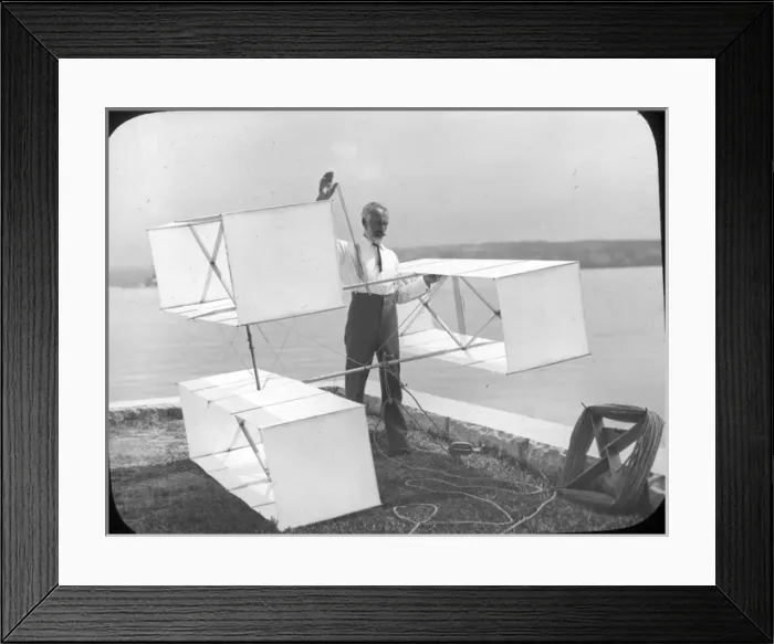 Framed Print : Hargrave with three-celled kite Framed Print : Hargrave with three-celled kite