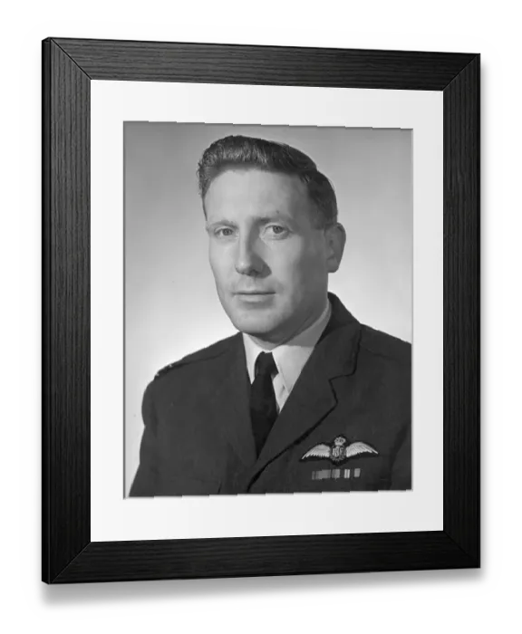 Framed Print : Wg Cdr James Jimmy Leonard Dell (1924-2008)