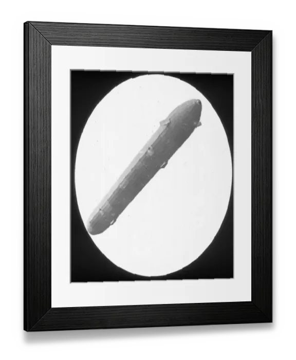 Framed Print : First voyage of Zeppelin LZ1 on 2 July 1900 Framed Print : First voyage of Zeppelin LZ1 on 2 July 1900