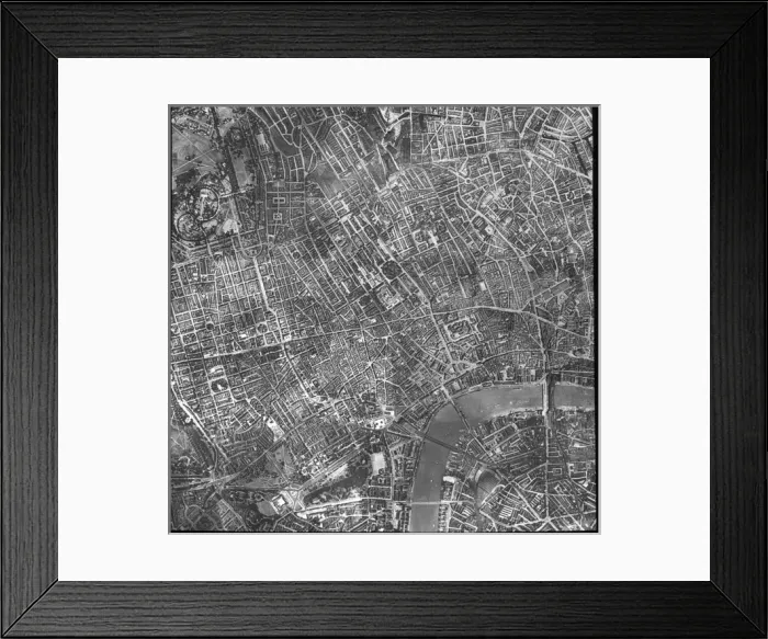 Framed Print : An aerial view of London including Hyde Park Corner Framed Print : An aerial view of London including Hyde Park Corner