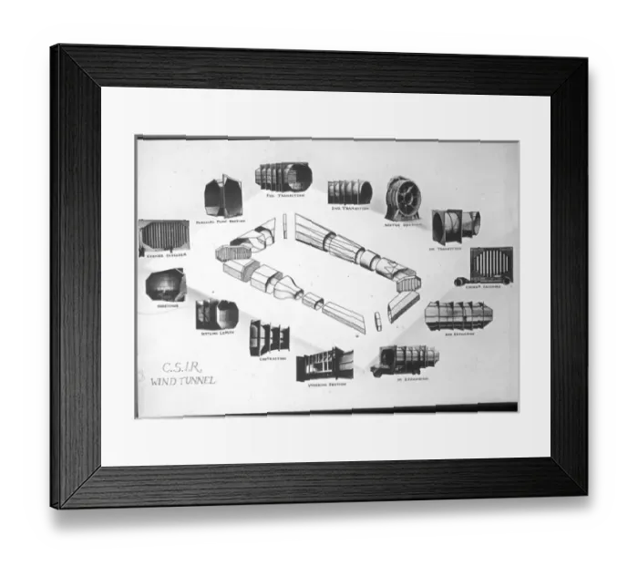 Framed Print : CSIR wind tunnel Framed Print : CSIR wind tunnel