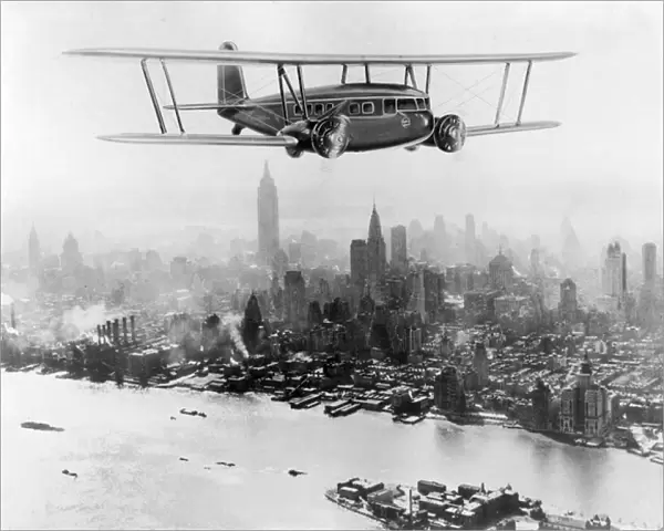 Curtiss-Wright Condor artists impression over New York