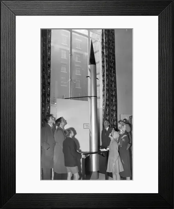 Framed Print : A model of the Skylark sounding rocket at the Science Museum Framed Print : A model of the Skylark sounding rocket at the Science Museum