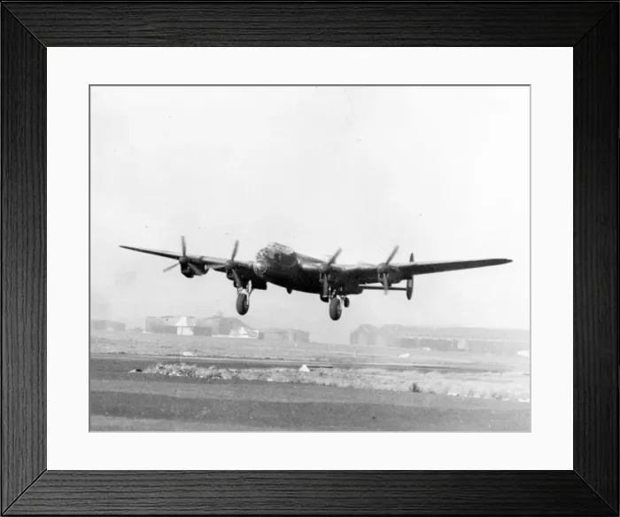 Framed Print : The last production Lancaster taking off Framed Print : The last production Lancaster taking off