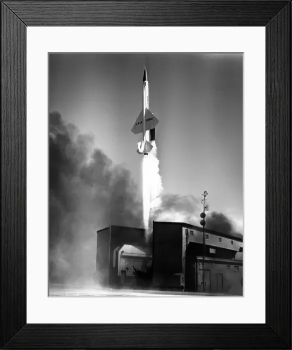 Framed Print : Boeing Bomarc surface-to-air missile is launched Framed Print : Boeing Bomarc surface-to-air missile is launched