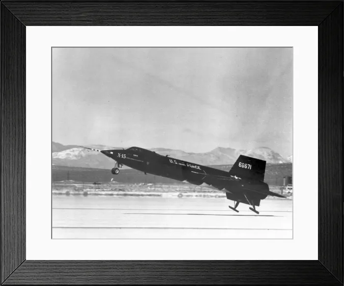 Framed Print : North American X-15 56-6671 at touchdown Framed Print : North American X-15 56-6671 at touchdown