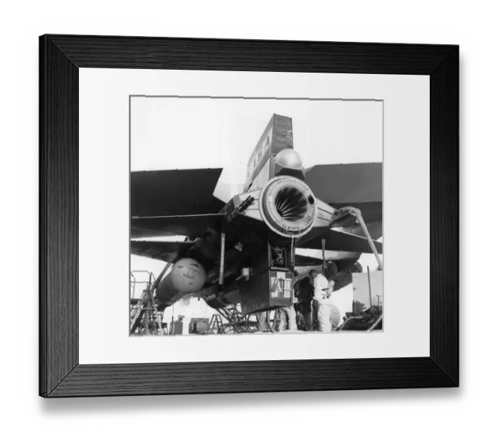 Framed Print : North American X-15 under its Boeing B-52B mothership Framed Print : North American X-15 under its Boeing B-52B mothership