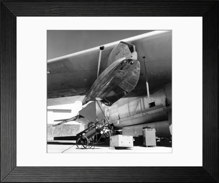 Framed Print : The X-15s supporting cradle under Boeing B-52B mothership Framed Print : The X-15s supporting cradle under Boeing B-52B mothership