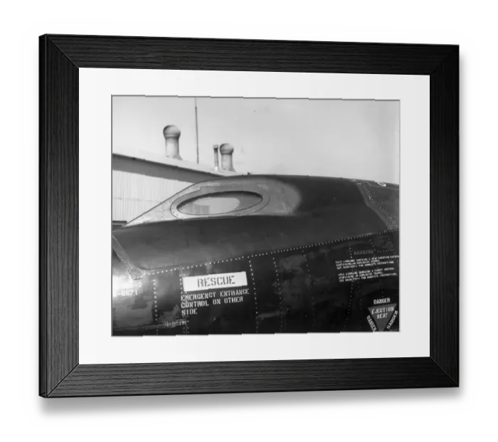 Framed Print : North American X-15A-2 56-6671 cockpit canopy close up Framed Print : North American X-15A-2 56-6671 cockpit canopy close up