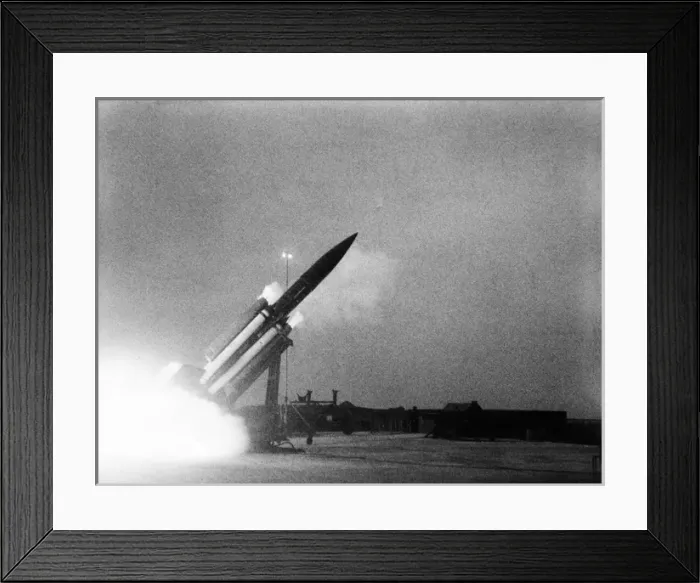 Framed Print : Bristol Bloodhound surface-to-air missile is launched Framed Print : Bristol Bloodhound surface-to-air missile is launched