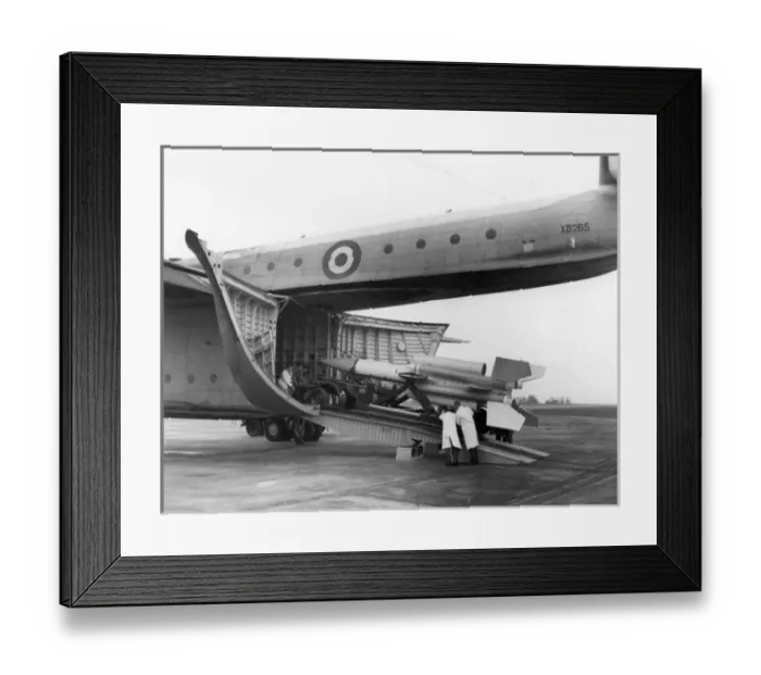 Framed Print : Bristol Bloodhound surface-to-air missile loaded Framed Print : Bristol Bloodhound surface-to-air missile loaded
