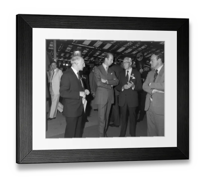 Framed Print : Sir Austin Pearce, HRH Duke of Kent and Sir Freddie Page Framed Print : Sir Austin Pearce, HRH Duke of Kent and Sir Freddie Page