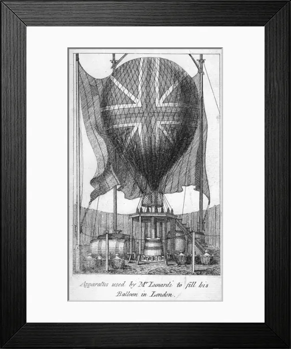 Framed Print : Mr Lunardis Account of his Ascension Framed Print : Mr Lunardis Account of his Ascension