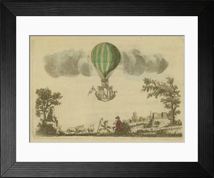 Framed Print : Plate of Mr James Deekers ascent at Norwich Framed Print : Plate of Mr James Deekers ascent at Norwich