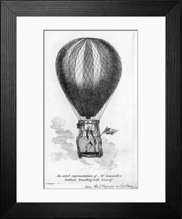 Framed Print : Exact Representation of Mr Lunardis Balloon Framed Print : Exact Representation of Mr Lunardis Balloon