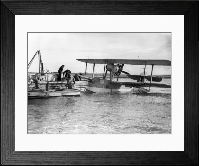 Framed Print : Supermarine Walrus being refuelled Framed Print : Supermarine Walrus being refuelled