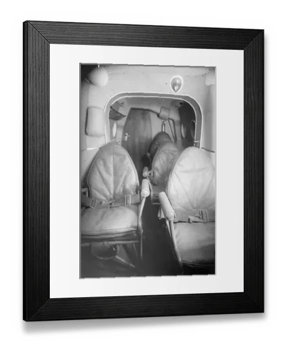 Framed Print : Interior of the four-seat civil Supermarine Sea Otter G-AID