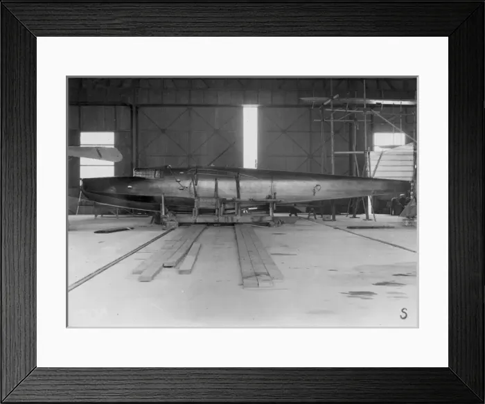 Framed Print : Porte  /  Felixstowe Baby during construction