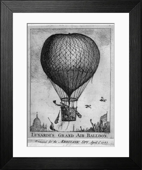 Framed Print : Lunardis Grand Air Balloon Framed Print : Lunardis Grand Air Balloon