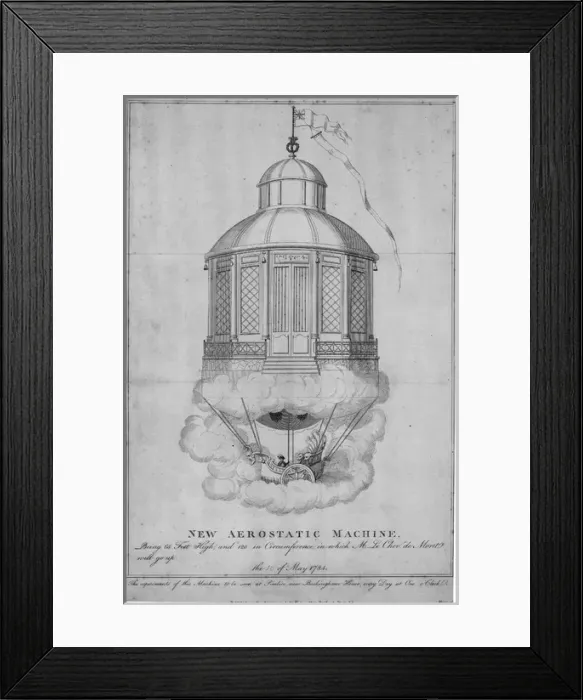 Framed Print : New Aerostatic Machine Framed Print : New Aerostatic Machine