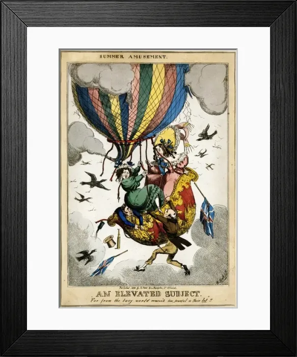 Framed Print : An Elevated Subject (1830)