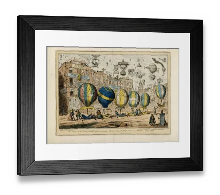 Framed Print : George Cruickshank Taxi Balloons Framed Print : George Cruickshank Taxi Balloons