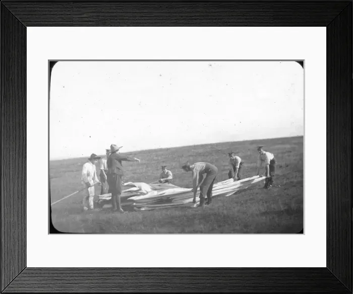 Framed Print : Baden-Powell man-lifting kite Framed Print : Baden-Powell man-lifting kite