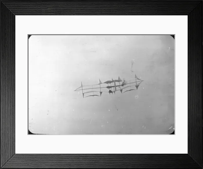 Framed Print : Baden-Powell man-lifting kite Framed Print : Baden-Powell man-lifting kite
