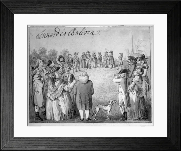 Framed Print : Lunardi Balloon Framed Print : Lunardi Balloon