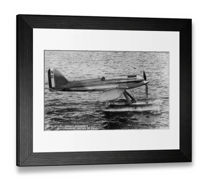 Framed Print : Supermarine S5 N221 with Flt Lts M Kinkead at the controls Framed Print : Supermarine S5 N221 with Flt Lts M Kinkead at the controls