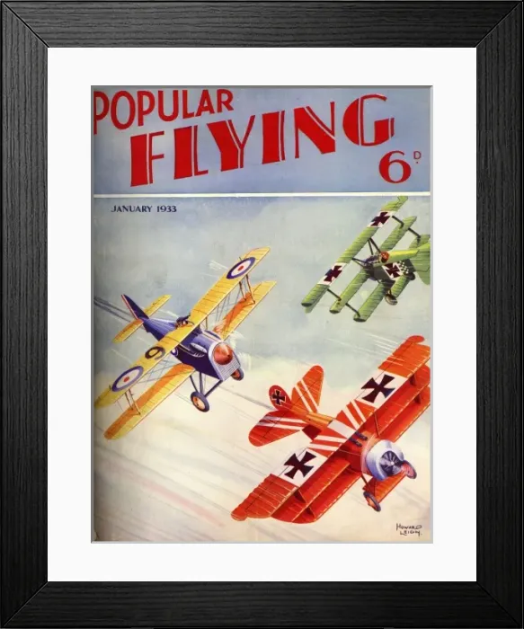Framed Print : Front cover of Popular Flying Framed Print : Front cover of Popular Flying