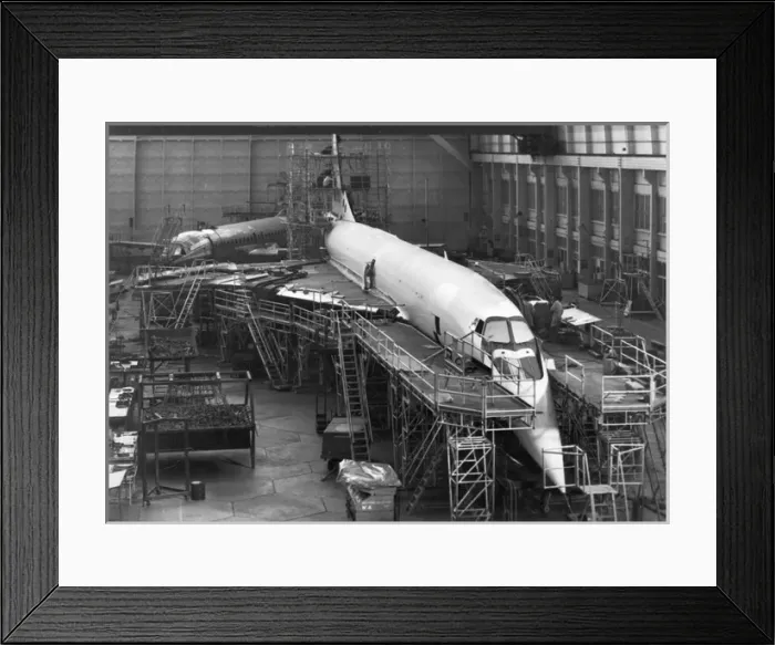 Framed Print : The second pre-production Concorde 02 during ground testing Framed Print : The second pre-production Concorde 02 during ground testing