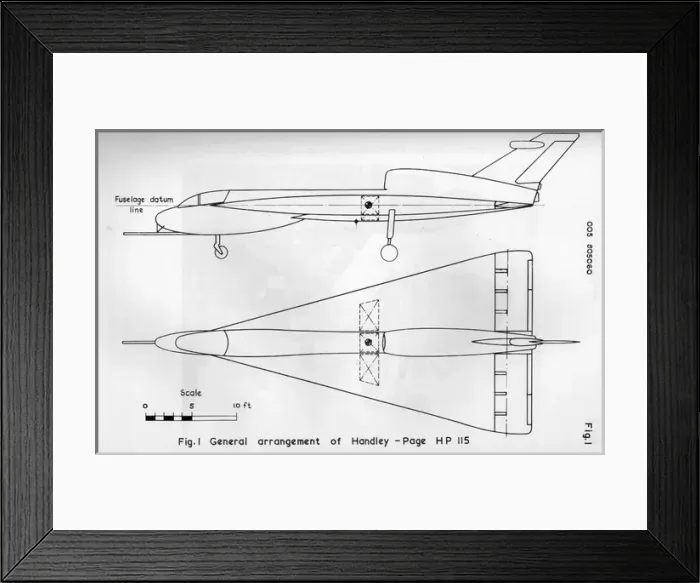Framed Print : General arrangement of Handley Page Framed Print : General arrangement of Handley Page