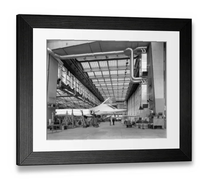 Framed Print : The Concorde Hangar at Heathrow Airport Framed Print : The Concorde Hangar at Heathrow Airport