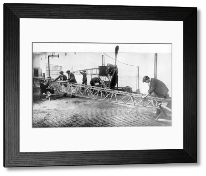 Framed Print : The fuselage of the Second Monoplane under construction Framed Print : The fuselage of the Second Monoplane under construction