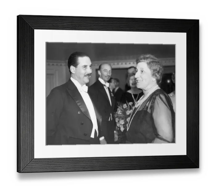 Framed Print : M Guy La Chambre French Air Minister with Madame Bleriot Framed Print : M Guy La Chambre French Air Minister with Madame Bleriot