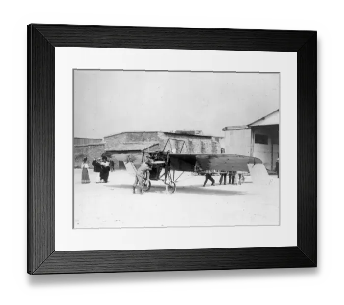 Framed Print : Bleriot VIII bis at Issy-les-Moulineaux on 6 July 1908 Framed Print : Bleriot VIII bis at Issy-les-Moulineaux on 6 July 1908