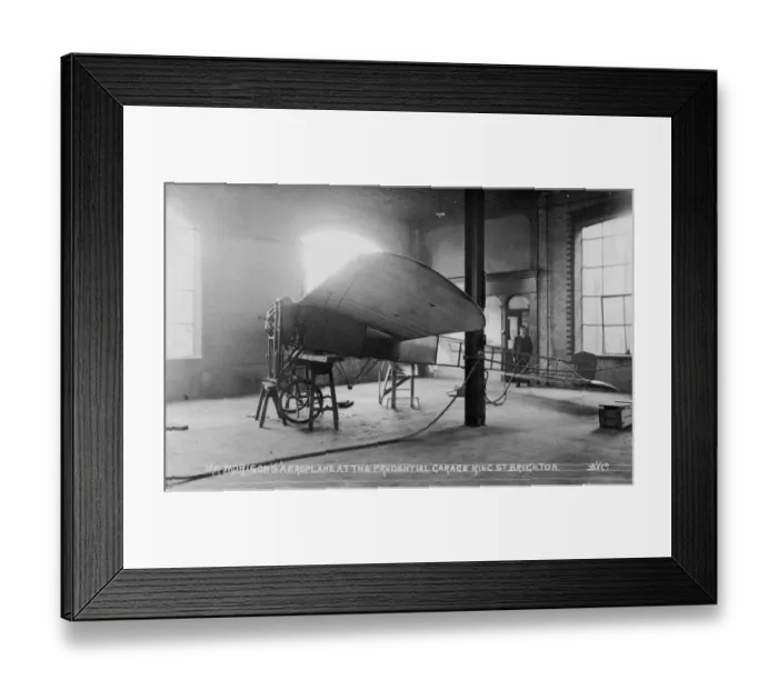 Framed Print : Mr Morisons Bleriot XI at the Prudential Garage King Street Framed Print : Mr Morisons Bleriot XI at the Prudential Garage King Street