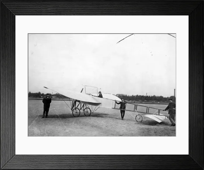 Framed Print : Jan Olieslaegers in his Bleriot XI at Oran Algiers Framed Print : Jan Olieslaegers in his Bleriot XI at Oran Algiers