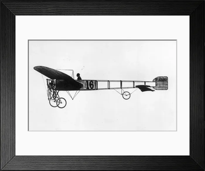 Framed Print : Leon Delagrange in Bleriot XI 16 at the Reims Meeting Framed Print : Leon Delagrange in Bleriot XI 16 at the Reims Meeting