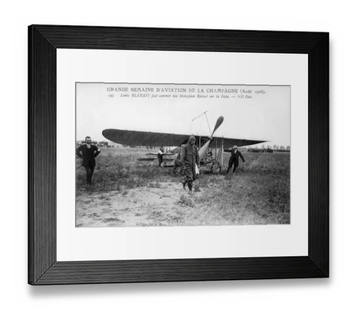 Framed Print : Louis Bleriot and a Bleriot XII at the Reims Meeting Framed Print : Louis Bleriot and a Bleriot XII at the Reims Meeting