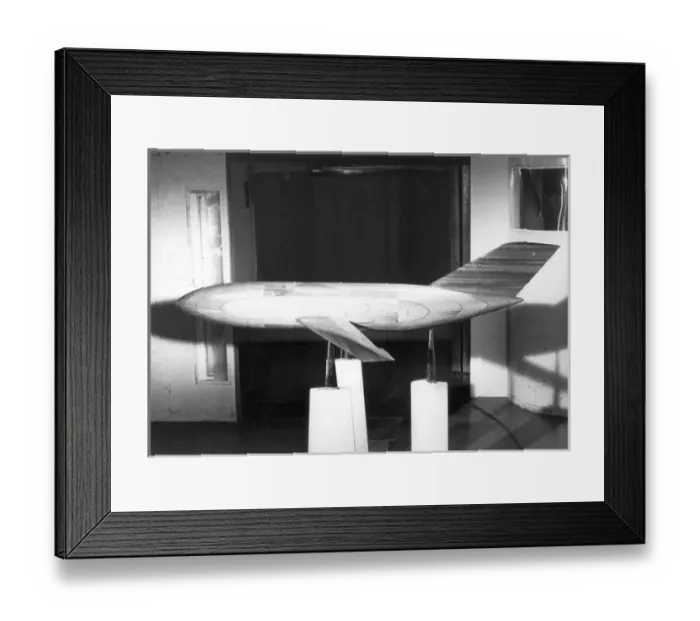 Framed Print : Wind-tunnel model of Nord N600 Framed Print : Wind-tunnel model of Nord N600